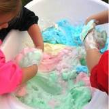 How to make colourful soap slime
