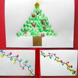 Make your own fingerprint Christmas cards